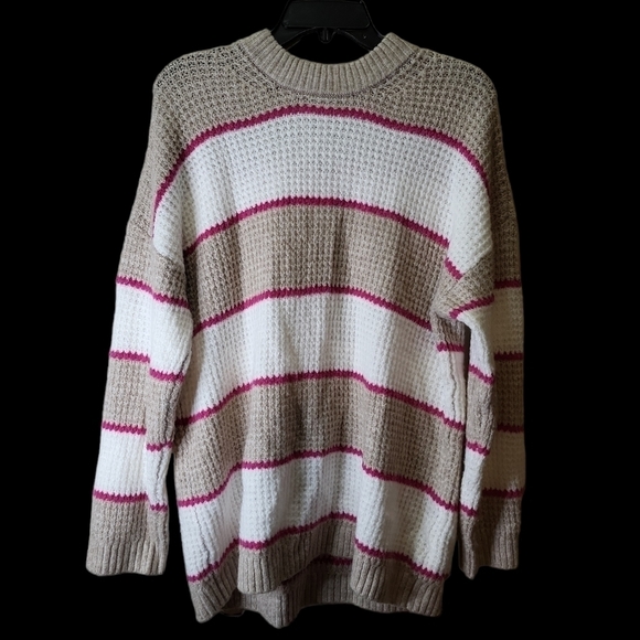 AMERICAN EAGLE XS WOMEN'S OVERSIZED SWEATER STRIPES - Picture 8 of 9